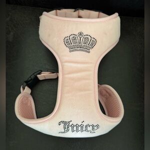 Juicy Contour pink velour pet harness